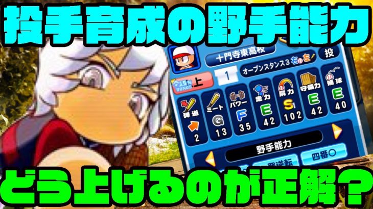 [査定学]投手育成時に野手能力を上げる意味ってあるの？？どう上げるのが一番効率がいいの？[パワプロアプリ]（RyoChanNel）